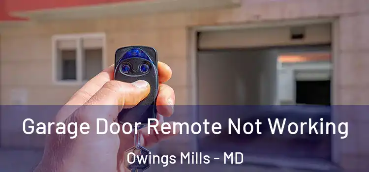  Garage Door Remote Not Working Owings Mills - MD
