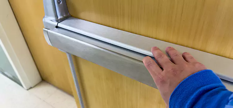Installing a Push Bar on a Door Owings Mills